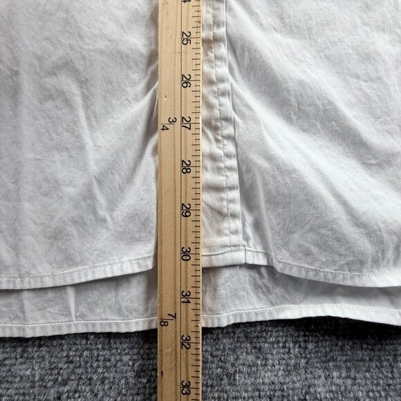 Gitman Bros 18.5 35 USA Oxford French Cuff Point TTX Cotton Pinpoint White Solid - Picture 9 of 16